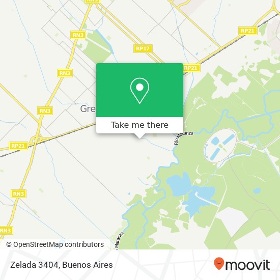 Zelada 3404 map