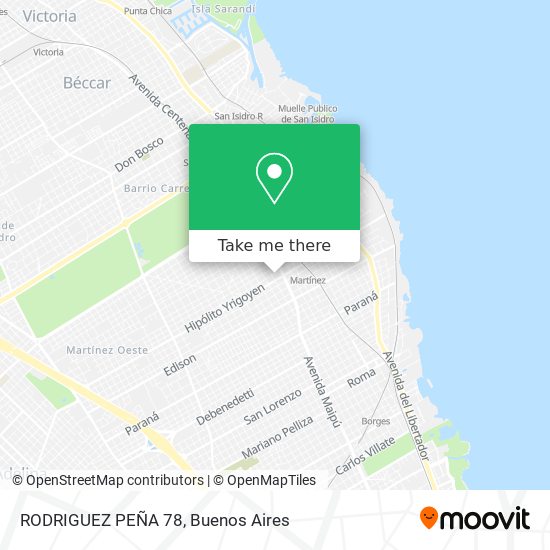 Mapa de RODRIGUEZ PEÑA 78