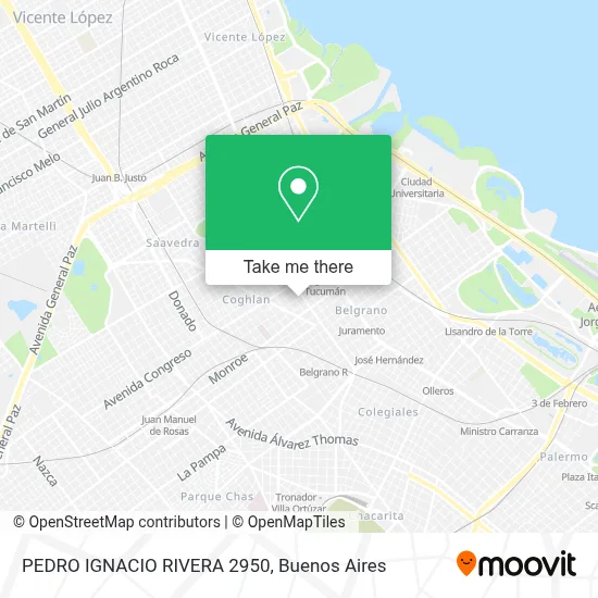PEDRO IGNACIO RIVERA 2950 map