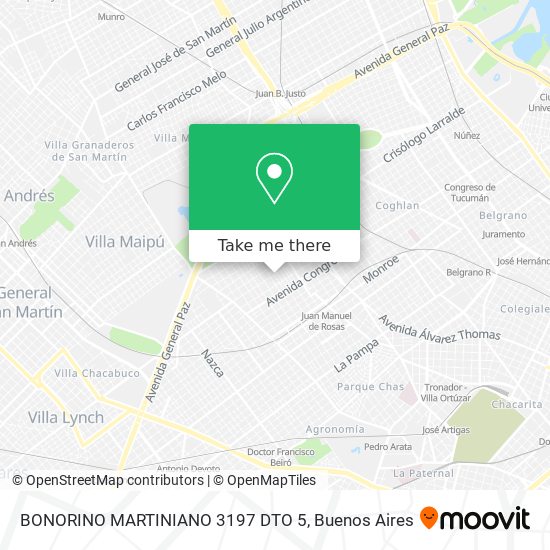 BONORINO  MARTINIANO 3197 DTO 5 map