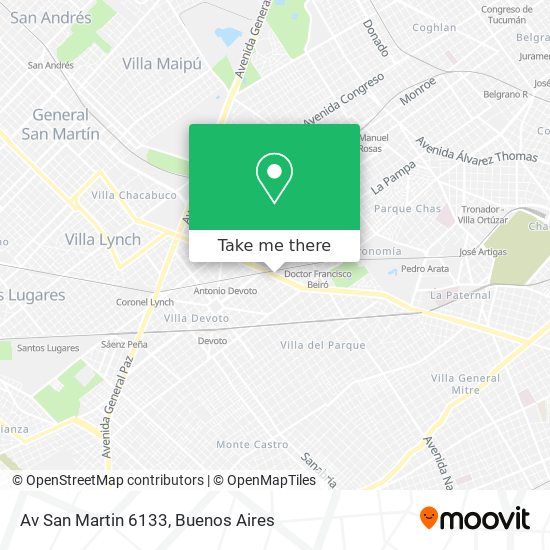 Av San Martin 6133 map