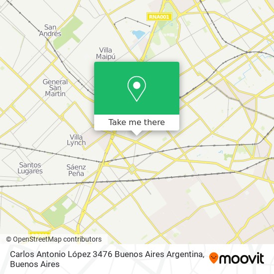 Carlos Antonio López 3476  Buenos Aires  Argentina map