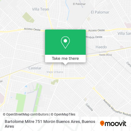 Bartolomé Mitre 751  Morón  Buenos Aires map
