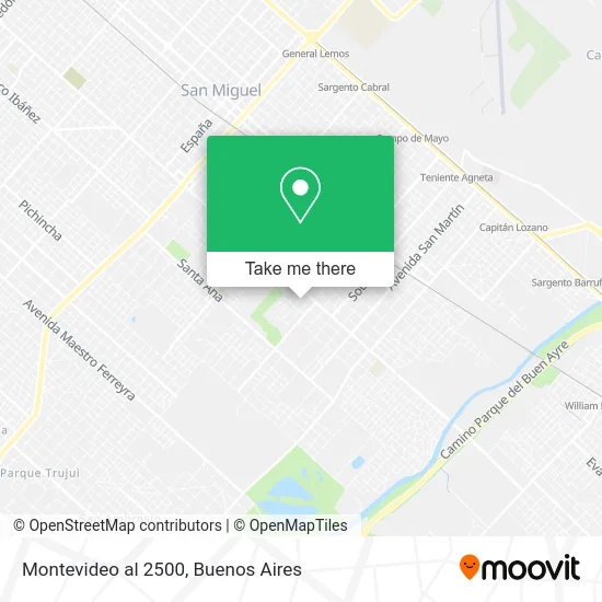 Montevideo al 2500 map