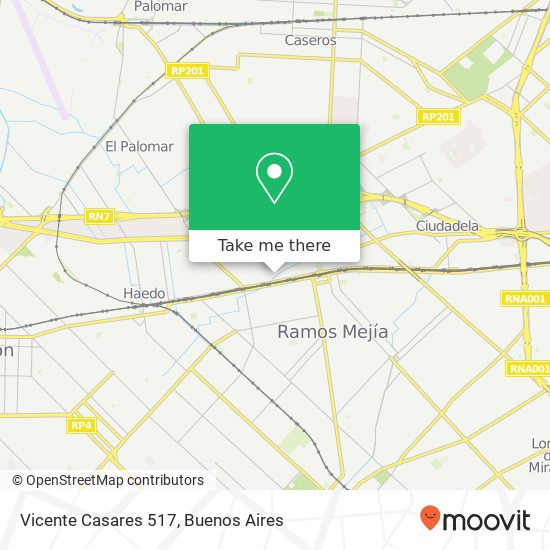 Vicente Casares 517 map