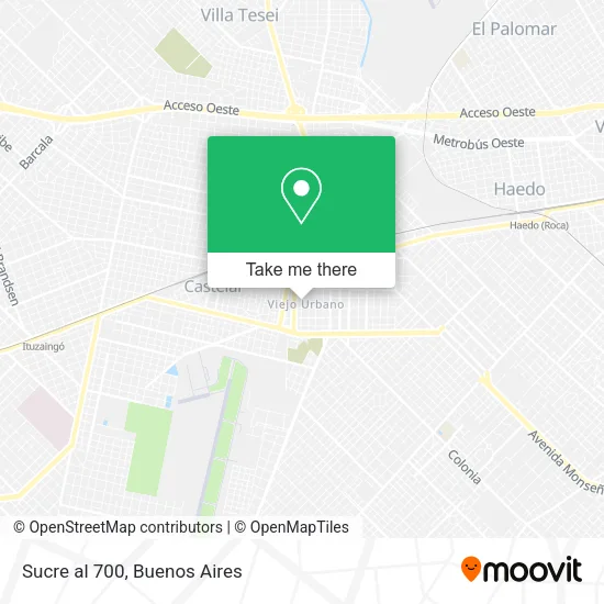 Sucre al 700 map
