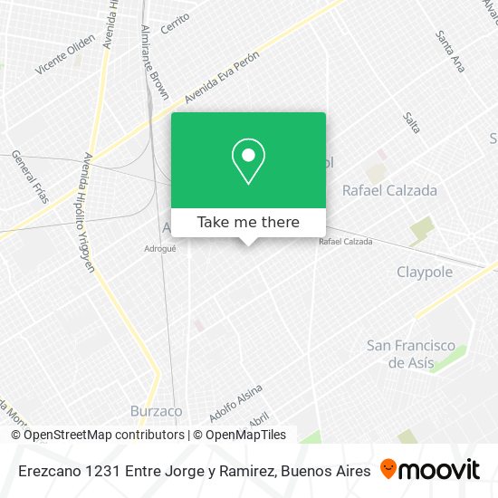 Erezcano  1231 Entre Jorge y Ramirez map