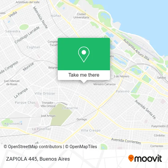 ZAPIOLA 445 map