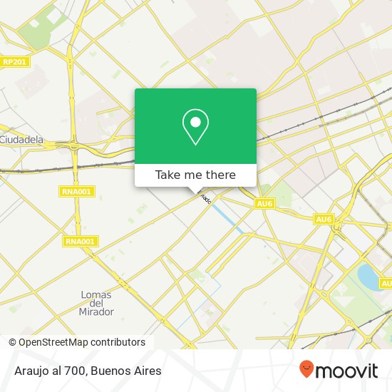 Araujo al 700 map