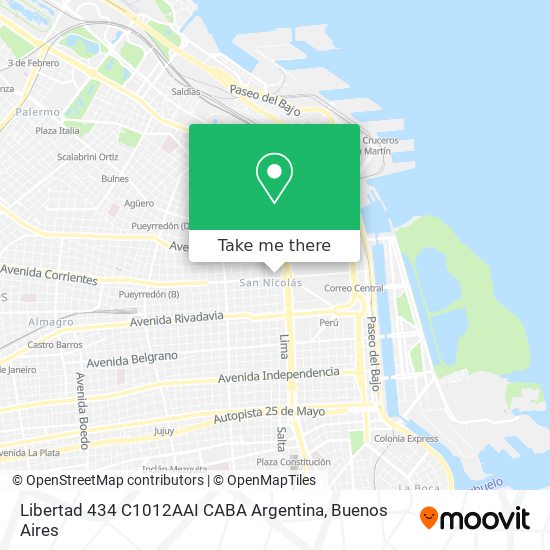 Libertad 434  C1012AAI CABA  Argentina map