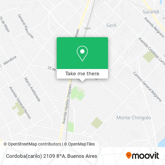 Mapa de Cordoba(carilo) 2109 8ºA