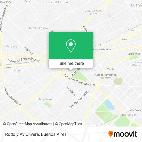 Rodo y Av  Olivera map