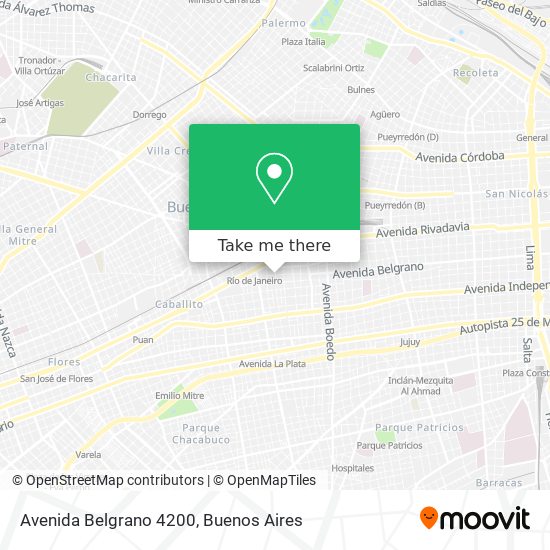 Avenida Belgrano 4200 map