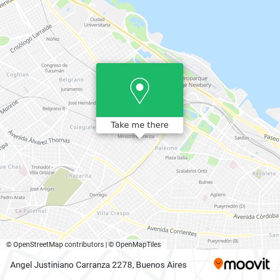 Angel Justiniano Carranza 2278 map