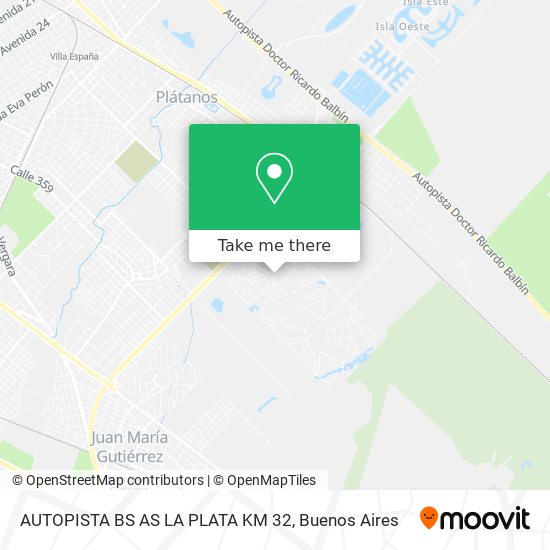 AUTOPISTA BS AS   LA PLATA KM 32 map