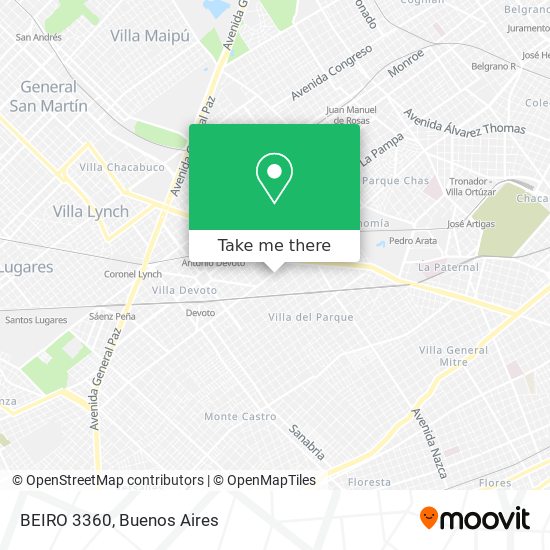 Mapa de BEIRO 3360