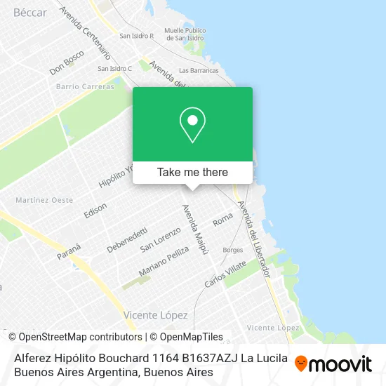 Alferez Hipólito Bouchard 1164  B1637AZJ La Lucila  Buenos Aires  Argentina map