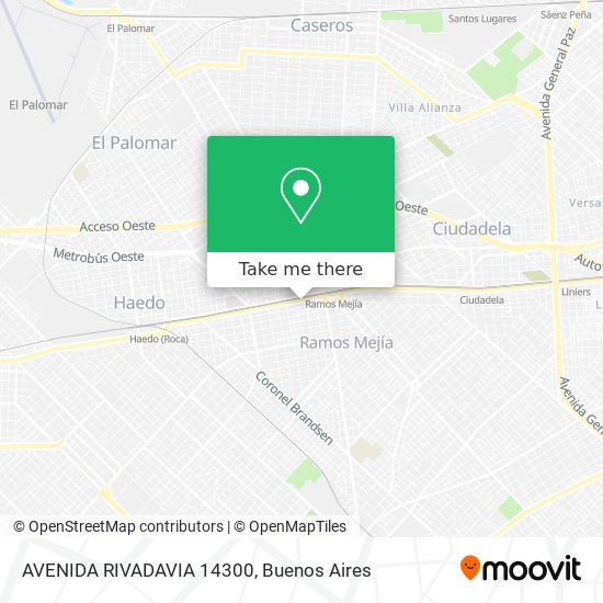 AVENIDA RIVADAVIA 14300 map