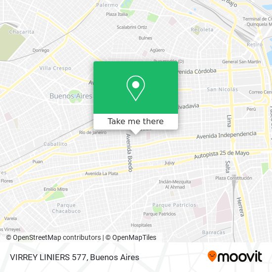 VIRREY LINIERS 577 map