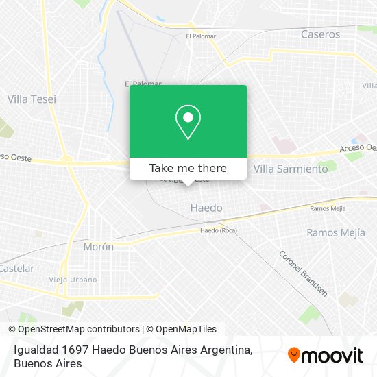 Igualdad 1697  Haedo  Buenos Aires  Argentina map