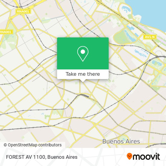 FOREST  AV  1100 map