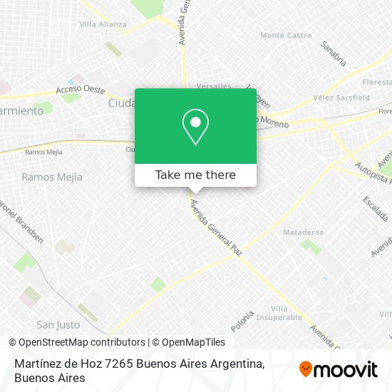 Martínez de Hoz 7265  Buenos Aires  Argentina map