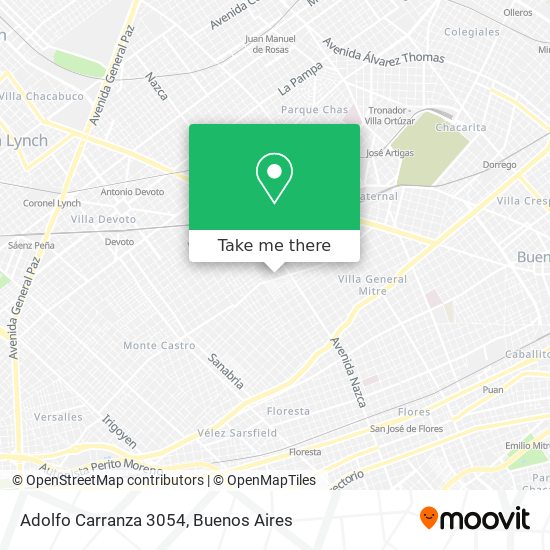 Adolfo Carranza 3054 map