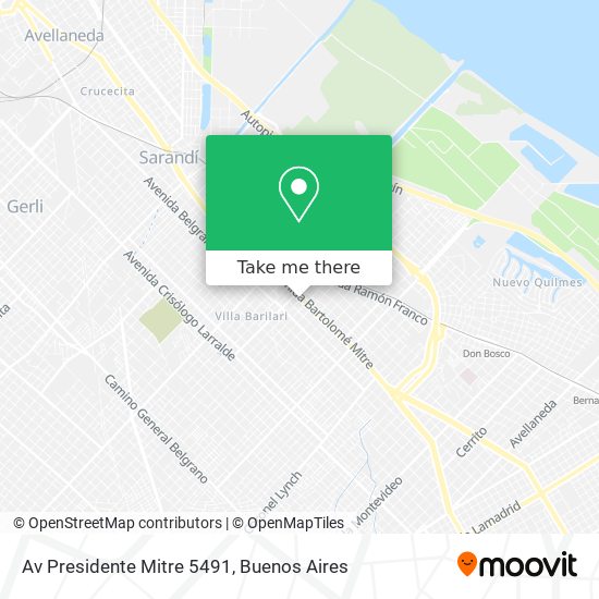 Av  Presidente Mitre 5491 map