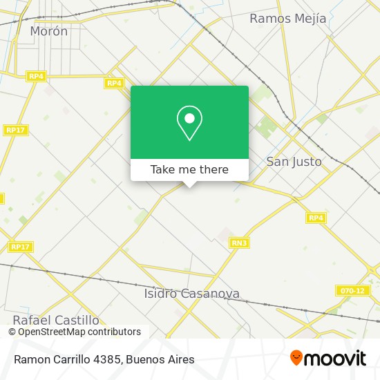 Ramon Carrillo  4385 map