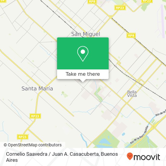 Mapa de Cornelio Saavedra / Juan A. Casacuberta