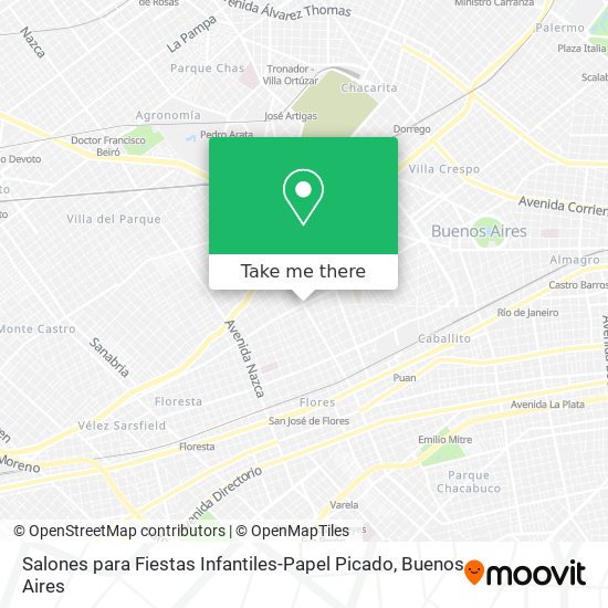 Salones para Fiestas Infantiles-Papel Picado map