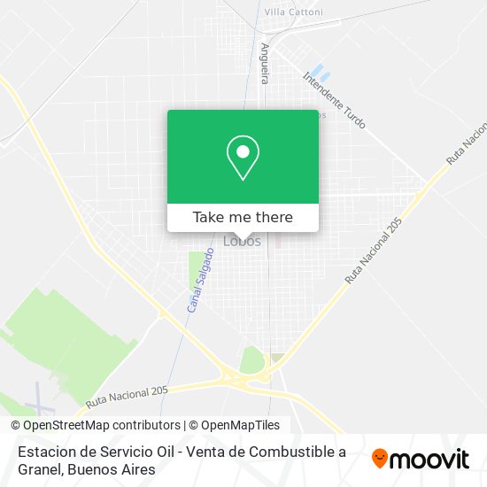 Mapa de Estacion de Servicio Oil - Venta de Combustible a Granel