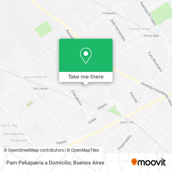 Pam Peluqueria a Domicilio map