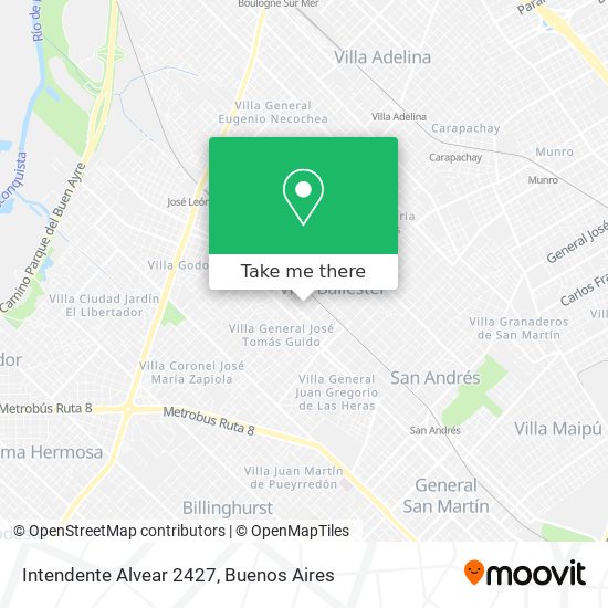 Mapa de Intendente Alvear 2427