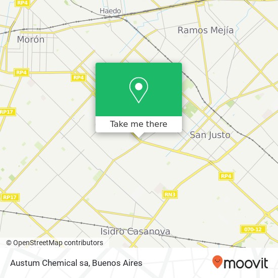 Mapa de Austum Chemical sa