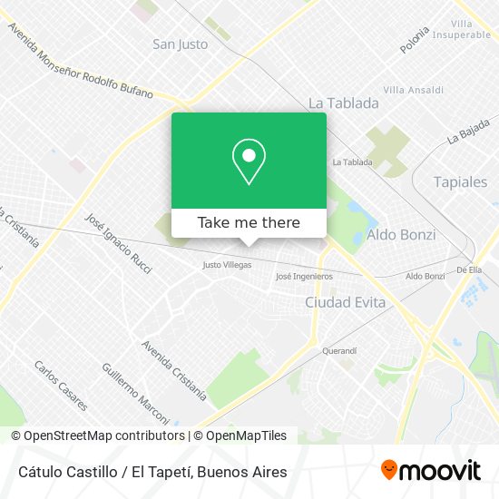 Mapa de Cátulo Castillo / El Tapetí