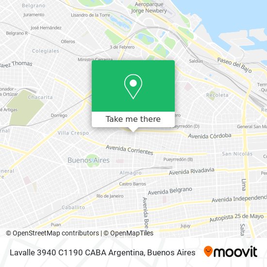 Lavalle 3940  C1190 CABA  Argentina map