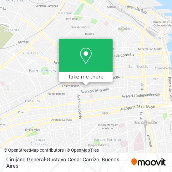 Mapa de Cirujano General-Gustavo Cesar Carrizo