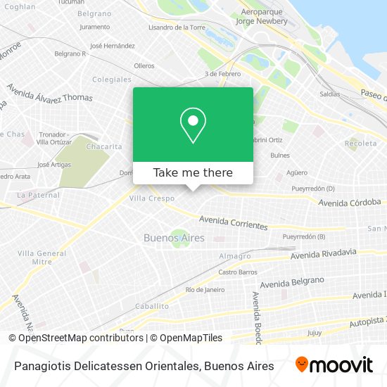 Mapa de Panagiotis Delicatessen Orientales