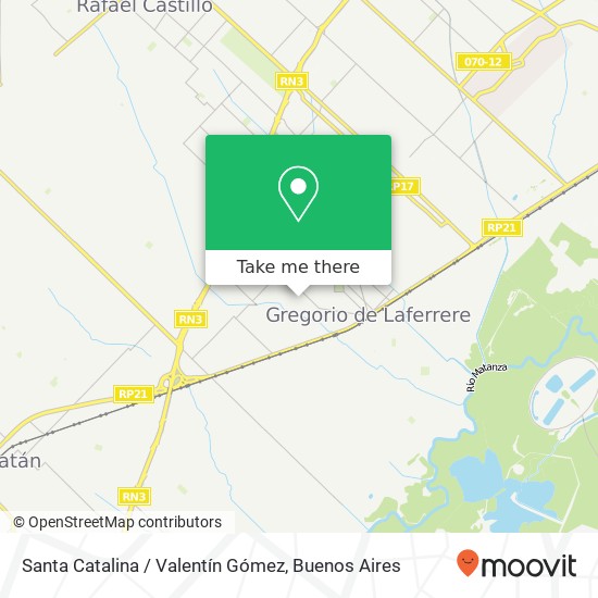 Santa Catalina / Valentín Gómez map