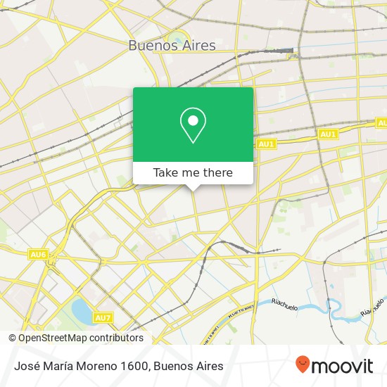 José María Moreno 1600 map