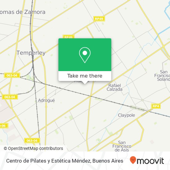 Mapa de Centro de Pilates y Estética Méndez