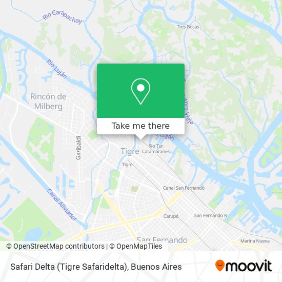 Safari Delta (Tigre Safaridelta) map