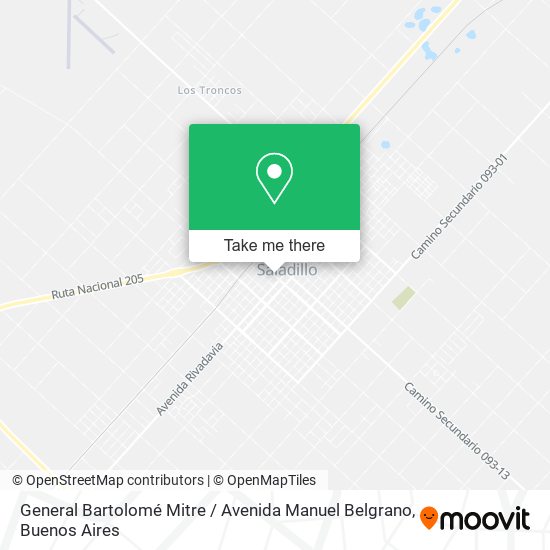 Mapa de General Bartolomé Mitre / Avenida Manuel Belgrano