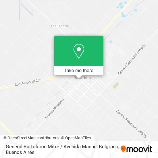 Mapa de General Bartolomé Mitre / Avenida Manuel Belgrano