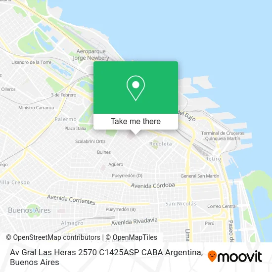 Av  Gral  Las Heras 2570  C1425ASP CABA  Argentina map