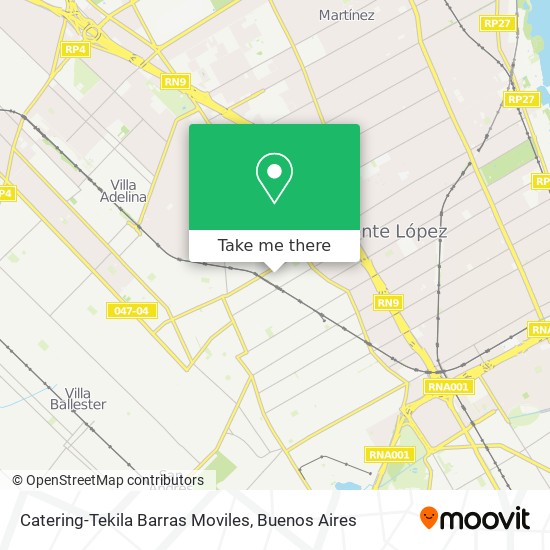 Catering-Tekila Barras Moviles map