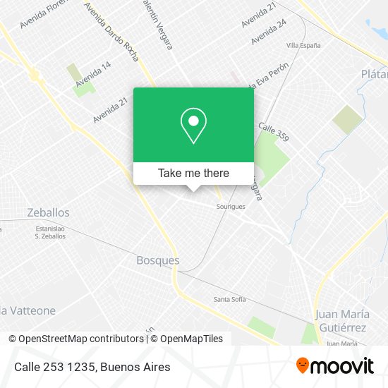 Calle 253 1235 map