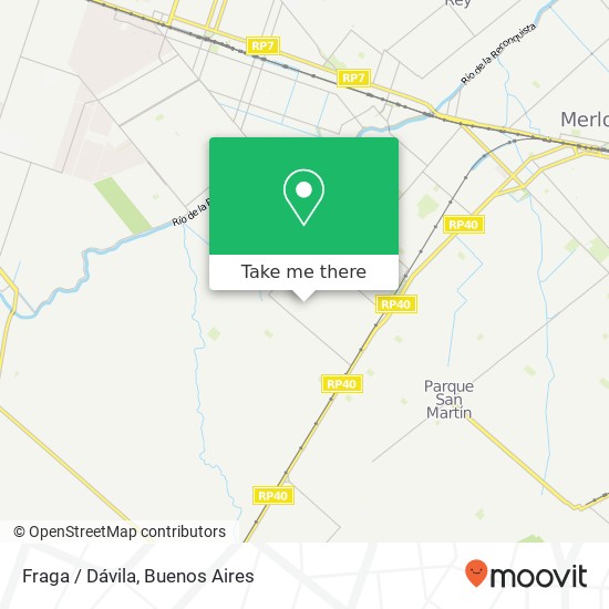 Fraga / Dávila map