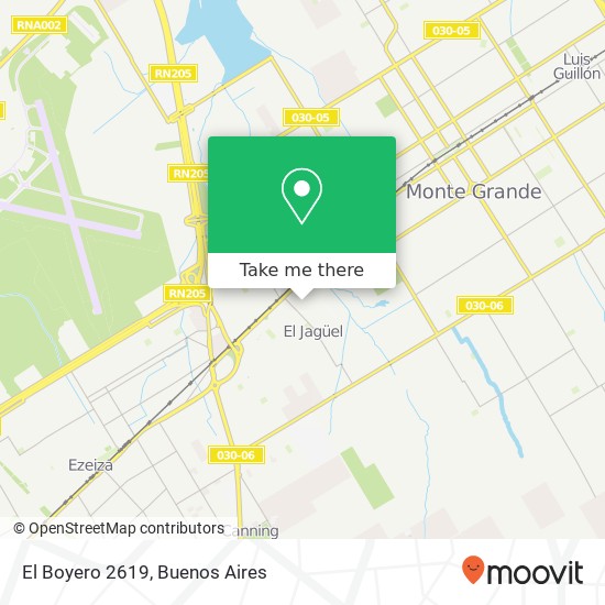 El Boyero 2619 map